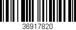 Código de barras (EAN, GTIN, SKU, ISBN): '36917820'