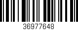 Código de barras (EAN, GTIN, SKU, ISBN): '36977648'
