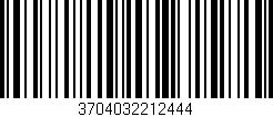 Código de barras (EAN, GTIN, SKU, ISBN): '3704032212444'