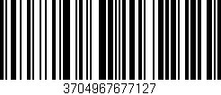 Código de barras (EAN, GTIN, SKU, ISBN): '3704967677127'