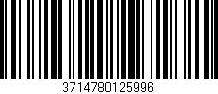 Código de barras (EAN, GTIN, SKU, ISBN): '3714780125996'