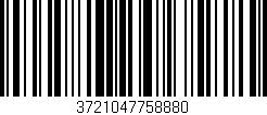 Código de barras (EAN, GTIN, SKU, ISBN): '3721047758880'