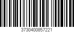 Código de barras (EAN, GTIN, SKU, ISBN): '3730400857221'