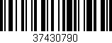 Código de barras (EAN, GTIN, SKU, ISBN): '37430790'