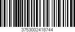 Código de barras (EAN, GTIN, SKU, ISBN): '3753002418744'
