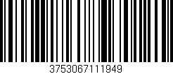 Código de barras (EAN, GTIN, SKU, ISBN): '3753067111949'
