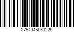 Código de barras (EAN, GTIN, SKU, ISBN): '3754945060229'