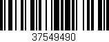 Código de barras (EAN, GTIN, SKU, ISBN): '37549490'