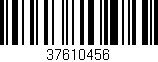 Código de barras (EAN, GTIN, SKU, ISBN): '37610456'