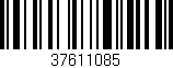 Código de barras (EAN, GTIN, SKU, ISBN): '37611085'