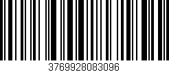 Código de barras (EAN, GTIN, SKU, ISBN): '3769928083096'