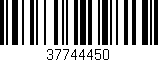 Código de barras (EAN, GTIN, SKU, ISBN): '37744450'