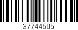 Código de barras (EAN, GTIN, SKU, ISBN): '37744505'