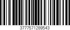 Código de barras (EAN, GTIN, SKU, ISBN): '3777571289543'