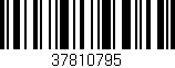 Código de barras (EAN, GTIN, SKU, ISBN): '37810795'