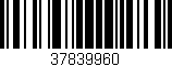 Código de barras (EAN, GTIN, SKU, ISBN): '37839960'