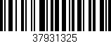Código de barras (EAN, GTIN, SKU, ISBN): '37931325'