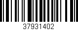 Código de barras (EAN, GTIN, SKU, ISBN): '37931402'