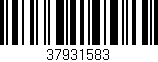 Código de barras (EAN, GTIN, SKU, ISBN): '37931583'