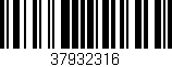 Código de barras (EAN, GTIN, SKU, ISBN): '37932316'
