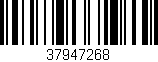 Código de barras (EAN, GTIN, SKU, ISBN): '37947268'