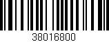 Código de barras (EAN, GTIN, SKU, ISBN): '38016800'