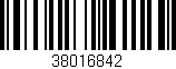 Código de barras (EAN, GTIN, SKU, ISBN): '38016842'