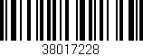 Código de barras (EAN, GTIN, SKU, ISBN): '38017228'