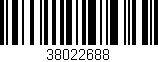 Código de barras (EAN, GTIN, SKU, ISBN): '38022688'