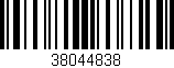 Código de barras (EAN, GTIN, SKU, ISBN): '38044838'