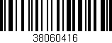 Código de barras (EAN, GTIN, SKU, ISBN): '38060416'