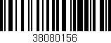 Código de barras (EAN, GTIN, SKU, ISBN): '38080156'