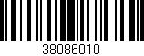 Código de barras (EAN, GTIN, SKU, ISBN): '38086010'