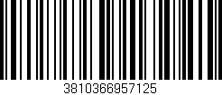 Código de barras (EAN, GTIN, SKU, ISBN): '3810366957125'