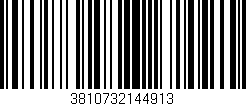 Código de barras (EAN, GTIN, SKU, ISBN): '3810732144913'