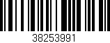 Código de barras (EAN, GTIN, SKU, ISBN): '38253991'