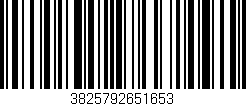 Código de barras (EAN, GTIN, SKU, ISBN): '3825792651653'