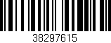 Código de barras (EAN, GTIN, SKU, ISBN): '38297615'