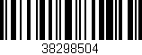 Código de barras (EAN, GTIN, SKU, ISBN): '38298504'