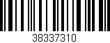 Código de barras (EAN, GTIN, SKU, ISBN): '38337310'