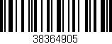 Código de barras (EAN, GTIN, SKU, ISBN): '38364905'