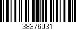 Código de barras (EAN, GTIN, SKU, ISBN): '38376031'