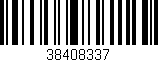 Código de barras (EAN, GTIN, SKU, ISBN): '38408337'