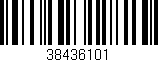 Código de barras (EAN, GTIN, SKU, ISBN): '38436101'