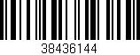 Código de barras (EAN, GTIN, SKU, ISBN): '38436144'