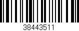 Código de barras (EAN, GTIN, SKU, ISBN): '38443511'