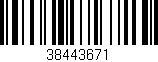 Código de barras (EAN, GTIN, SKU, ISBN): '38443671'