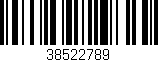 Código de barras (EAN, GTIN, SKU, ISBN): '38522789'