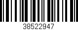 Código de barras (EAN, GTIN, SKU, ISBN): '38522947'