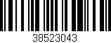 Código de barras (EAN, GTIN, SKU, ISBN): '38523043'
